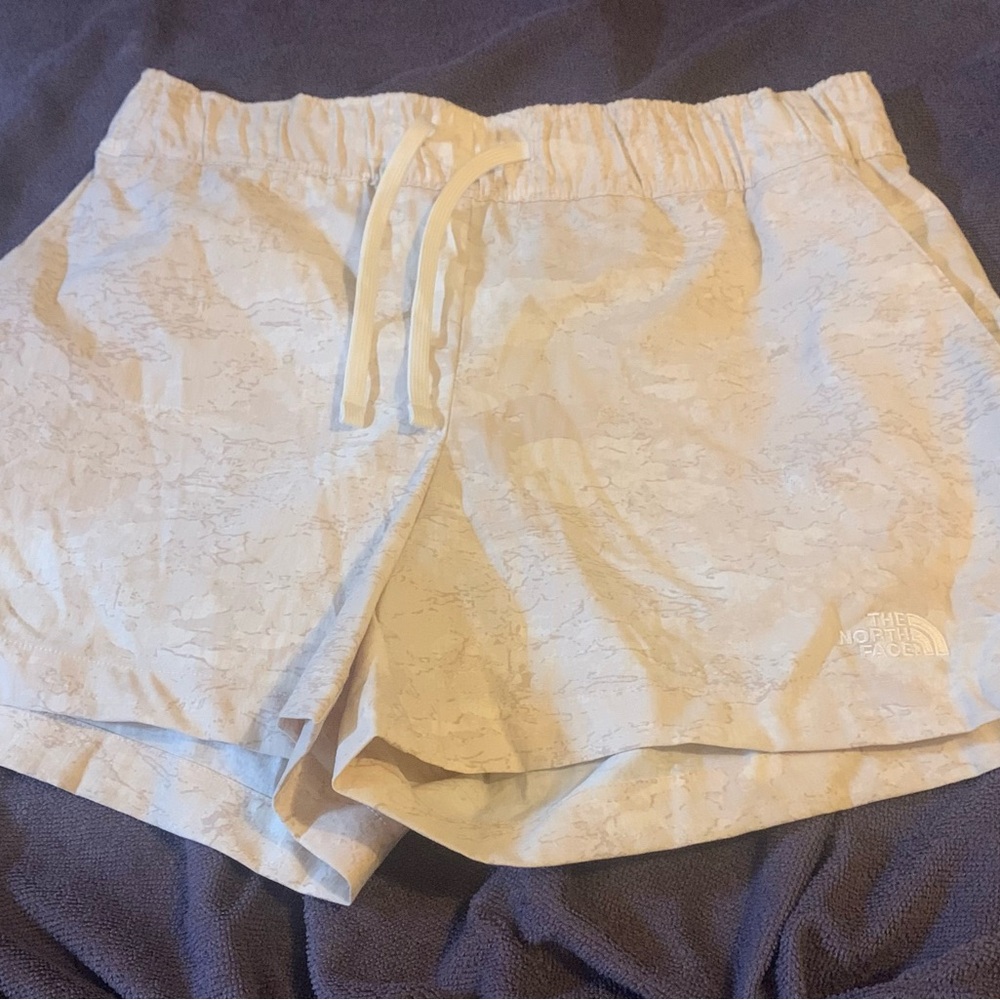 The North Face Cream Patterned Shorts